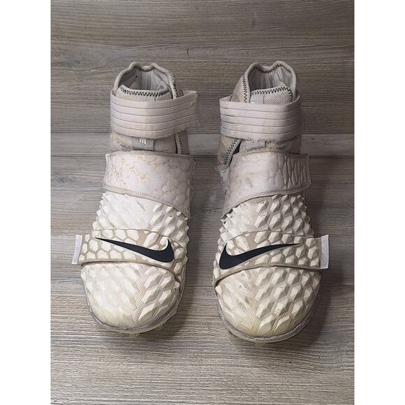 Nike Force Savage Elite 2 Mens Football Cleats Size 15 White Black AH3999-100 main image 5
